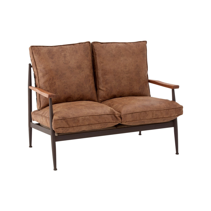 Fyre 2 Seater Faux Leather Loveseat