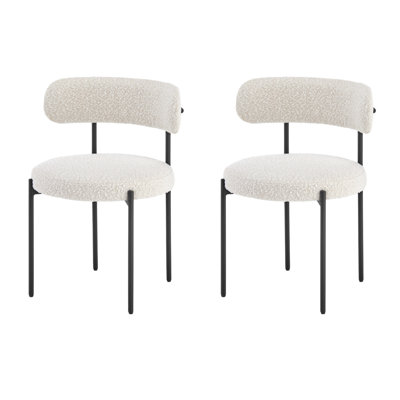 Azianna 18'' H Boucle Upholstered Side Chair