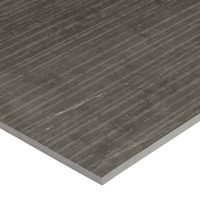 Corretta 23.77 in. x 47.55 in. Porcelain Tile, Flow Mocha Gray
