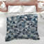 Édredon mosaïque triangulaire bleu gris-128573836