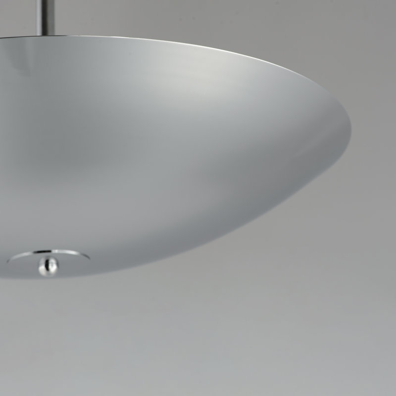 Vesta 1 - Light LED Pendant, Polished Chrome, Polished Chrome, 5.75" H x 36.5" W x 36.5" D