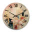 Horloge murale en bois massif Fredericktown-280525313