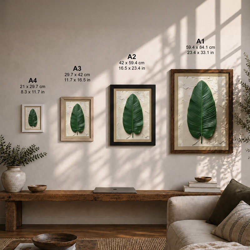 Tropical Leaf Study Botanical - Print, Unframed, A3 - 42.0 x 29.7 cm
