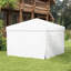Toile portative de 9,7 pi X - parois latérales et 2 bandes réfléchissantes pour fenêtre en filet, sac de transport adapté pour la fête en plein air, auvent du fournisseur, protection contre les événements UV30 +, blanc avec grands événements, protection,