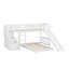 Stairway Twin Over Twin Bunk Bed With Slide-1700435396