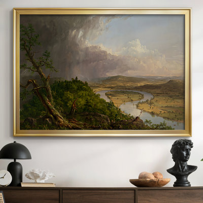 The Oxbow (View from Mount Holyoke, Northampton, Massachusetts, after a Thunderstorm)-Thomas Cole-Framed Gallery Wrapped Canvas-1836