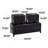 Cagle Faux Leather Storage Bench with Nailhead Trim and Buckle Straps (Set of 3)