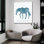 Art mural en verre épique «Horse Great» par Erin Clark, 12 po x 12 po
