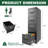 4 Drawer File Cabinet With Lock Metal Vertical File Cabinet Office Home, A4 Legal/Letter Size Narrow File Cabinet Locked,Assembly Required-954780241