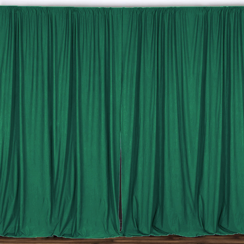 Antion Semi Sheer Curtain Single Panel, 56" x 108", Valley Green
