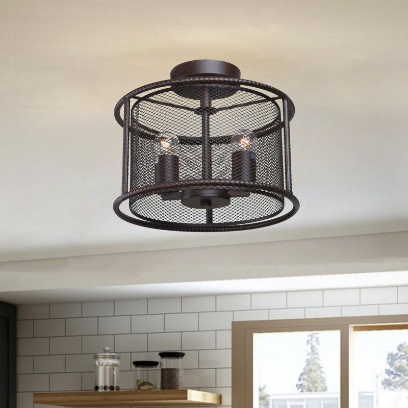 Plafonnier semi-encastré l 11,8 po Breely
