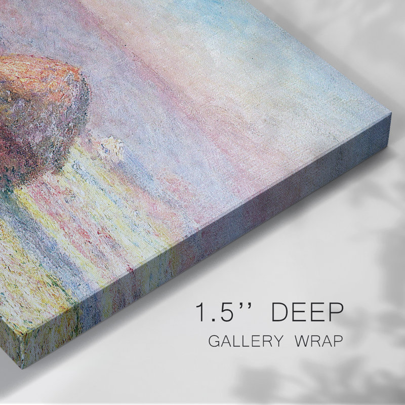Haystacks -Gallery Wrapped Canvas, 8" H x 12" W
