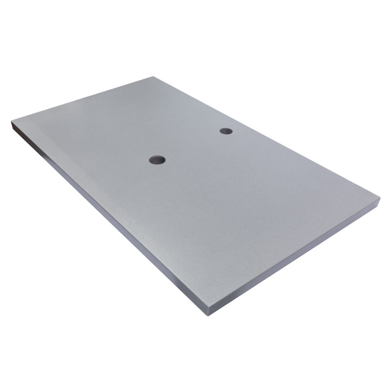 Dark Gray Terrazzo Stone Single Bathroom Vanity Top