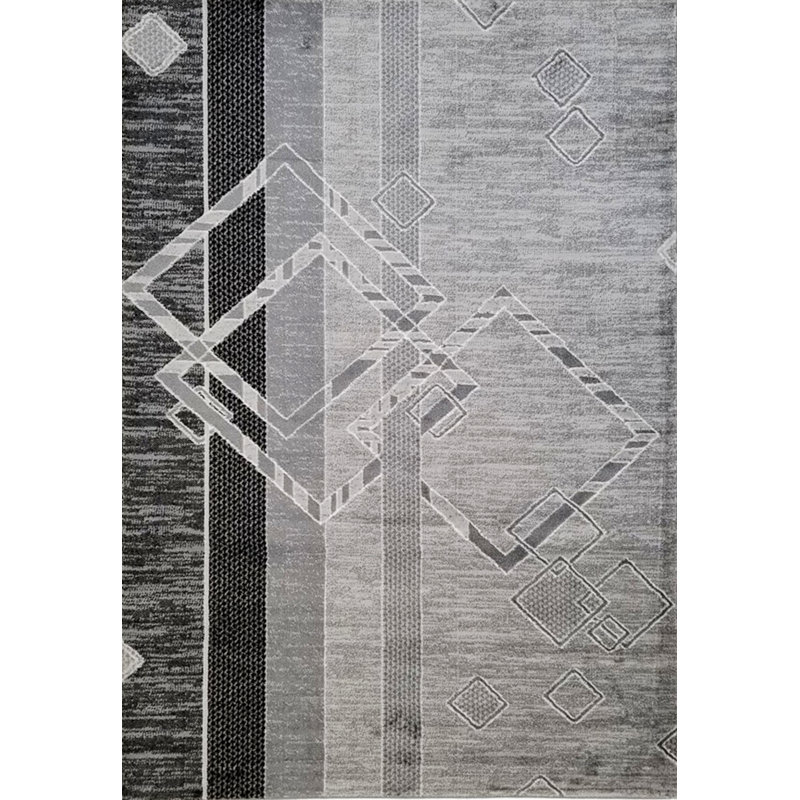Elegant Rug, Modern Indoor Area Rug With Abstract Design For Home, Rectangle 7' x 10'