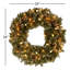 Couronne de pin scintillante 24 po avec lumières DEL blanc chaud Holiday Aisle®