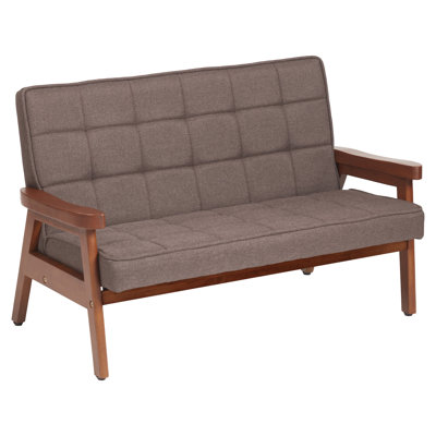 ECR4Kids Hadley Loveseat, Kids Furniture, Raisin