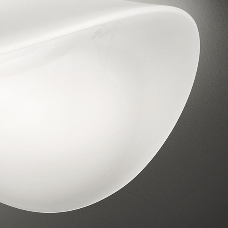 Balance Ceiling/Wall Lamp G White Glossy Glossy White L22gg Ul, 7" H x 22" W x 19" D, 3000K