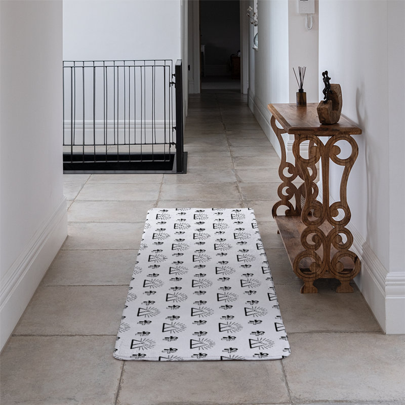 Lesperance Runner 68 cm x 235 cm Animal Print and Chevron Shaggy Area Rug