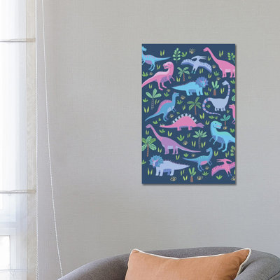 Dino Fun III 1 Piece Wrapped Canvas Wall Art