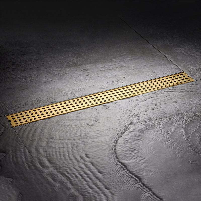 Stainless Steel Tile-In, Brushed Gold