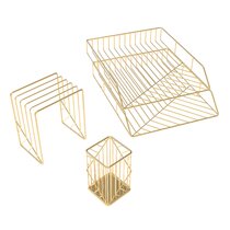  EOOUT Gold Desk Accessories, Desk Organizers and