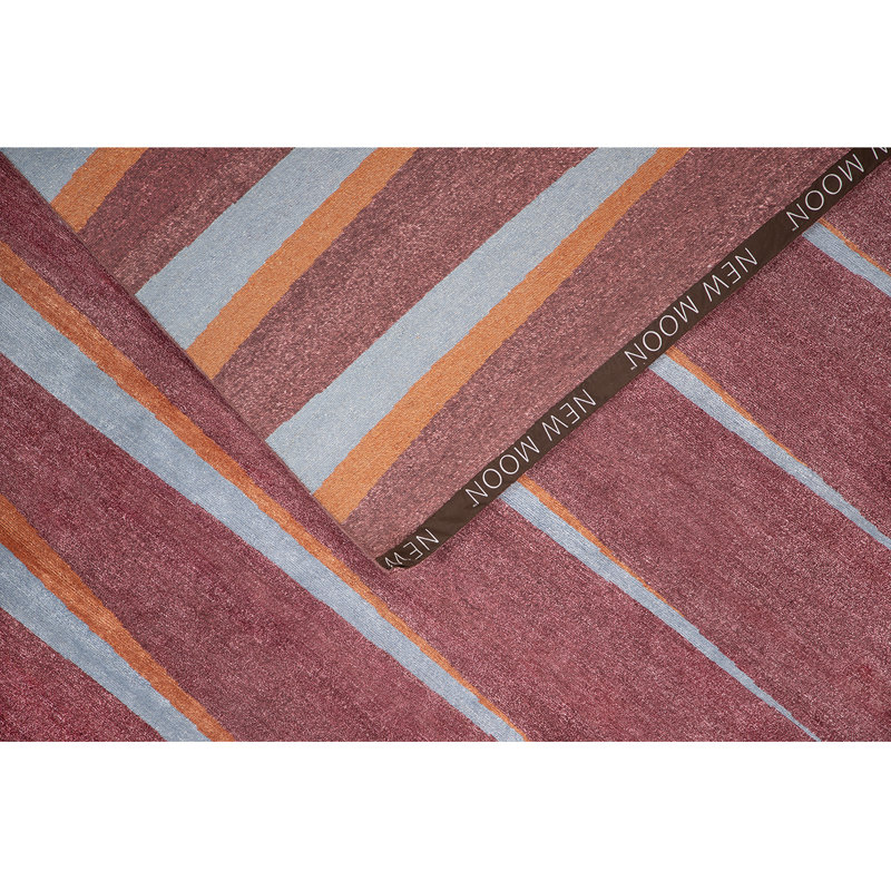 Gammon Geometric Area Rug in Eggplant/Sky Blue/Coral Red, Rectangle 12' x 15'