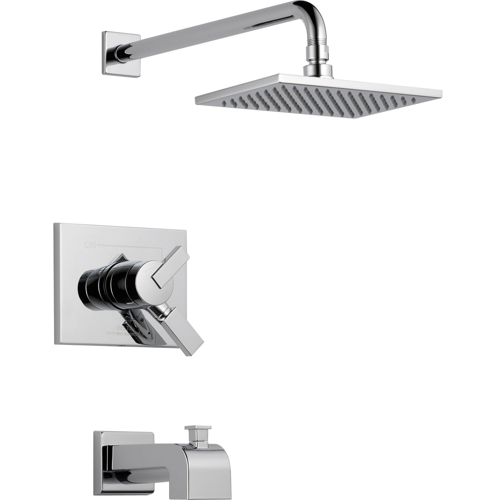Vero Pressure-Balanced Tub and Shower Faucet, Chrome