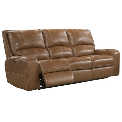 Mikey 88'' Square Arm Power Reclining Sofa