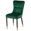 Chaise Parsons rembourrée et revêtue de velours-1359486452