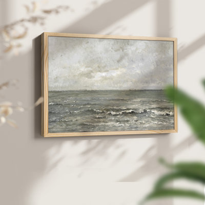 Motif nautique rétro-Lxxviii - reproduction encadrée - réversible
