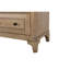 Configuration de table de chevet à finition sable 2 - Bois massif et constituants de tiroir supérieur doublés de feutre, tiroir inférieur, quincaillerie personnalisée, charge de 29,19 po Grand avec doublure à colorier, charge et construction