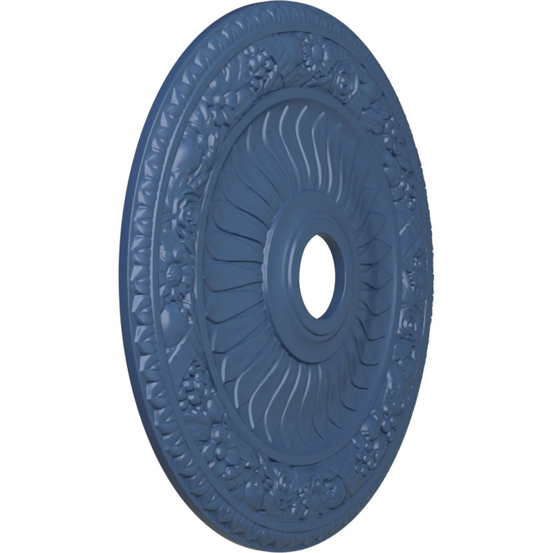 Endurathane Bellona Ceiling Medallion, 23 5/8"OD x 3 5/8"ID x 1 1/8"P (Fits Canopies up to 3 5/8"), Hand-Painted Americana Finish