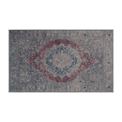 Tapis gris lavable à la machine
