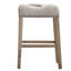 Ensemble de 2 tabourets de bar rembourrés sans dossier à siège selle Coco, hauteur de 29 po-984666442-984666436