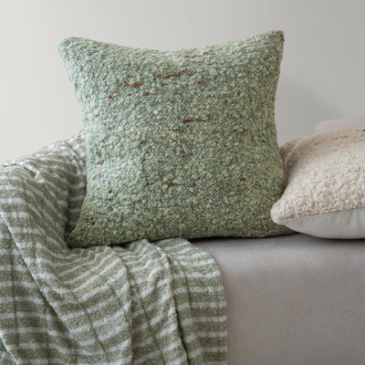 Farmhouse Distressed Handwoven Wool Throw Pillow Cover