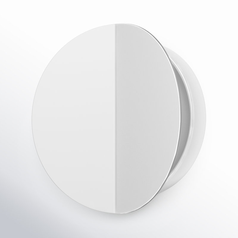 Keef Steel LED Flush Mounted Sconce, Polished Nickel, Polished Nickel