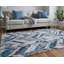 Tapis bleu marine / beige Armada Modern, 5 po x 8 po-76739730