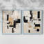 ABSTRACT Series CECXLIX - Impression encadrée de qualité supérieure - prête à être accrochée - aucun clou requis - aucun clou requis-1533621804-1533621803
