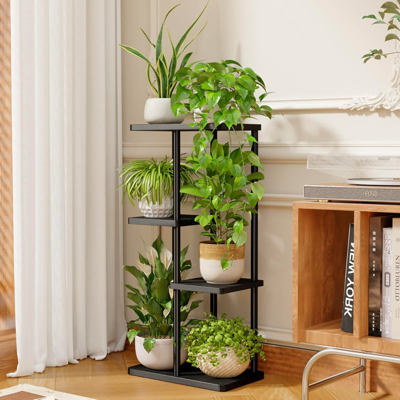 Support pour plante d'intérieur en métal pour coin, convient à plusieurs plantes, convient au salon, au balcon et au jardin