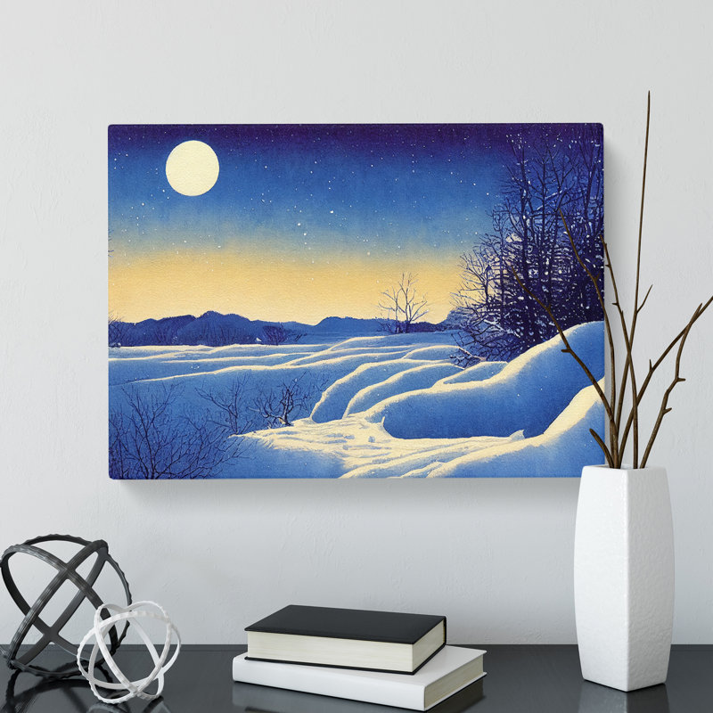 Winter Landscape Sunrise Vol.2 - Wrapped Canvas Print, 35cm H x 50cm W x 3cm D