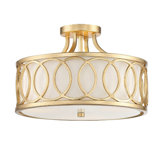 Graham 3 Light Semi-Flush Mount