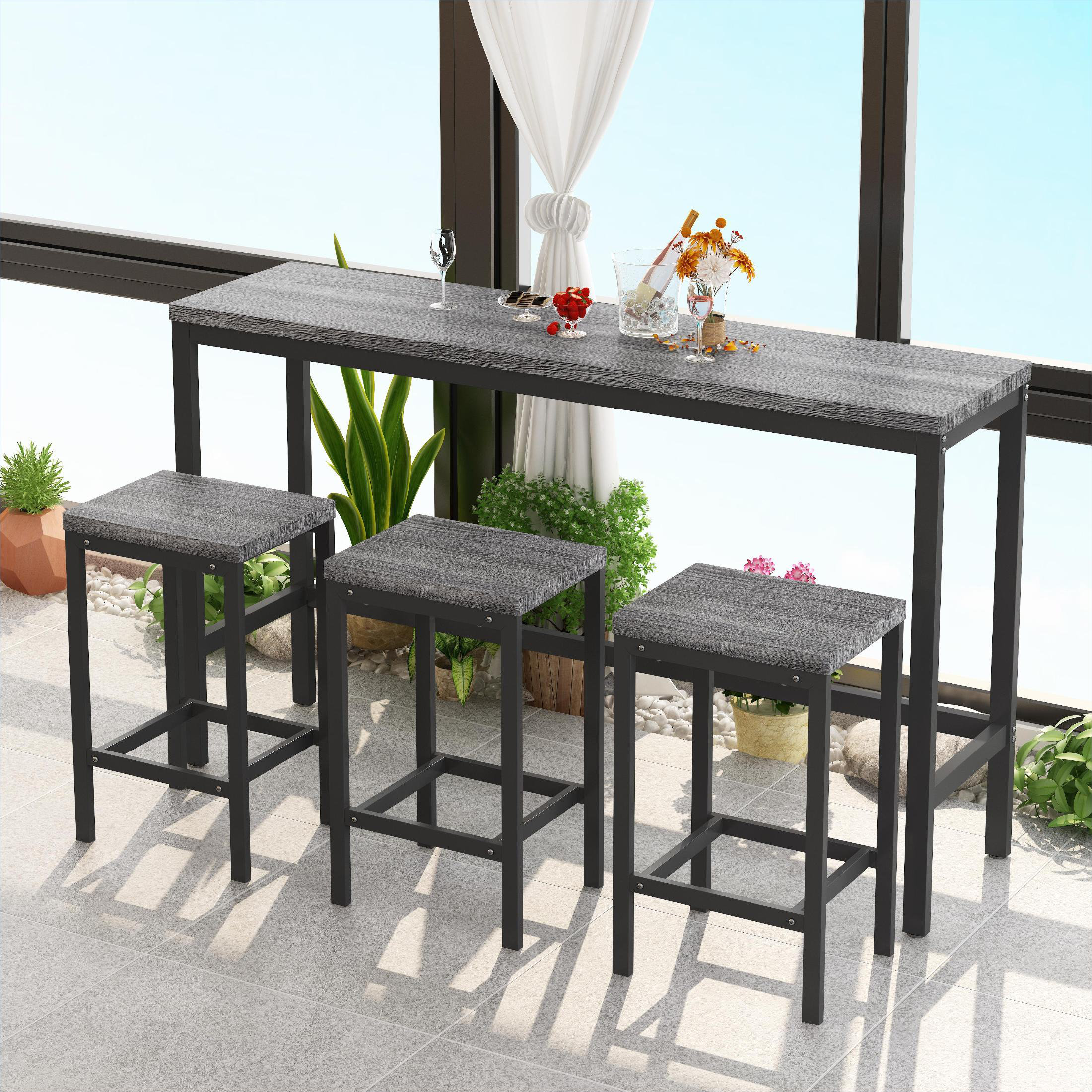 Latitude Run® Georgina 4 - Piece Dining Set & Reviews | Wayfair