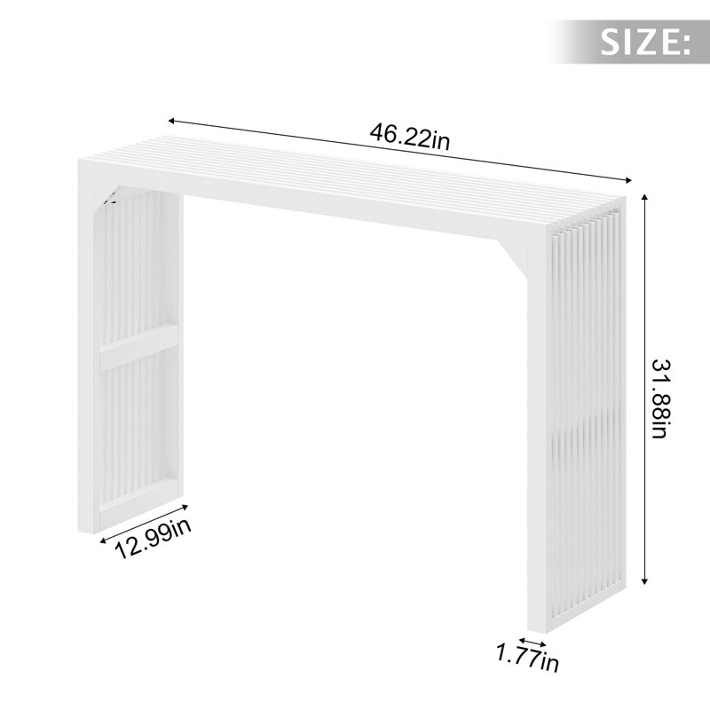 Console 46,22 po, Blanc