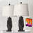 24.5'' Resin Modern Glam Table Lamp Set With Usb-314853827