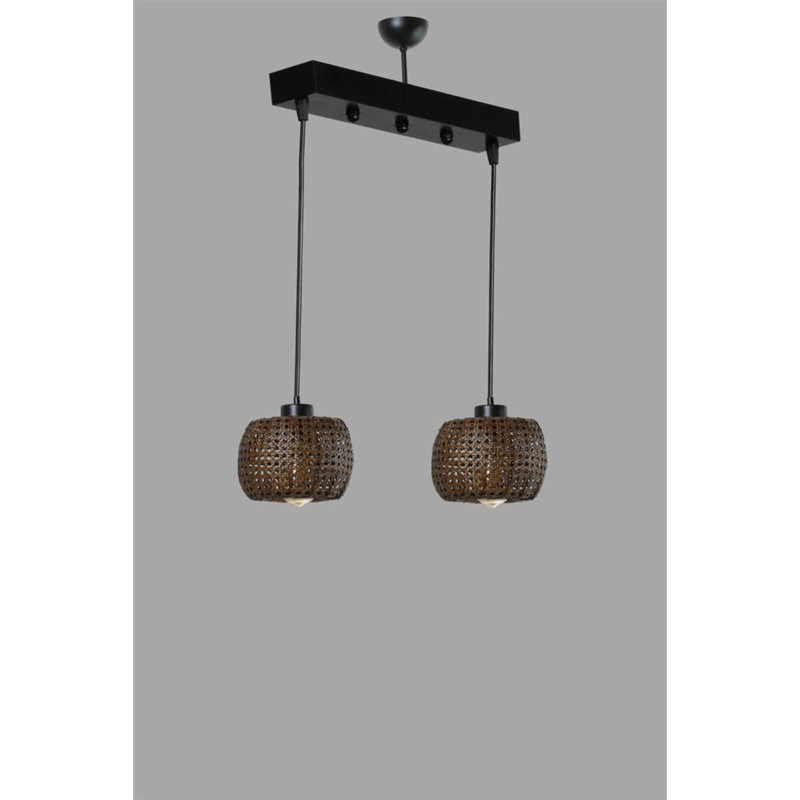 Mieka 2 - Light Drum Pendant, Bronze