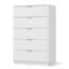 Commode 5 tiroirs l 31,5 po, commode en bois 5 tiroirs pour chambre à coucher-2003414603