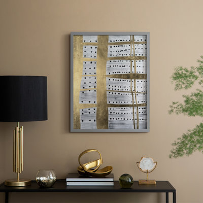 Trim & Flecks I Framed Print - Solid Wood