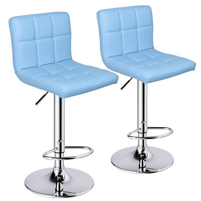 Ludmil Swivel Adjustable Height 32.5" Bar Stool