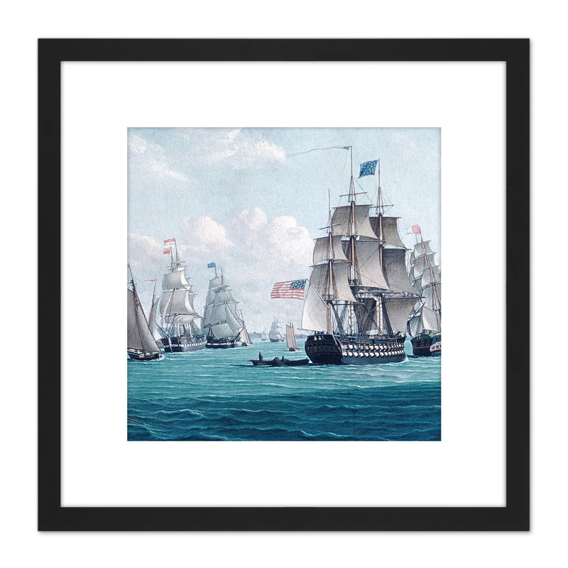 USS Franklin Bay New York Nautical by Thomas Thompson - Single Picture Frame Painting