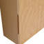 Meuble-lavabo mural de 47 cm (18,5 po) avec lavabo en résine, porte simple à fermeture amortie, bois naturel, compact et robuste grâce à son armoire en bois d'ingénierie.
